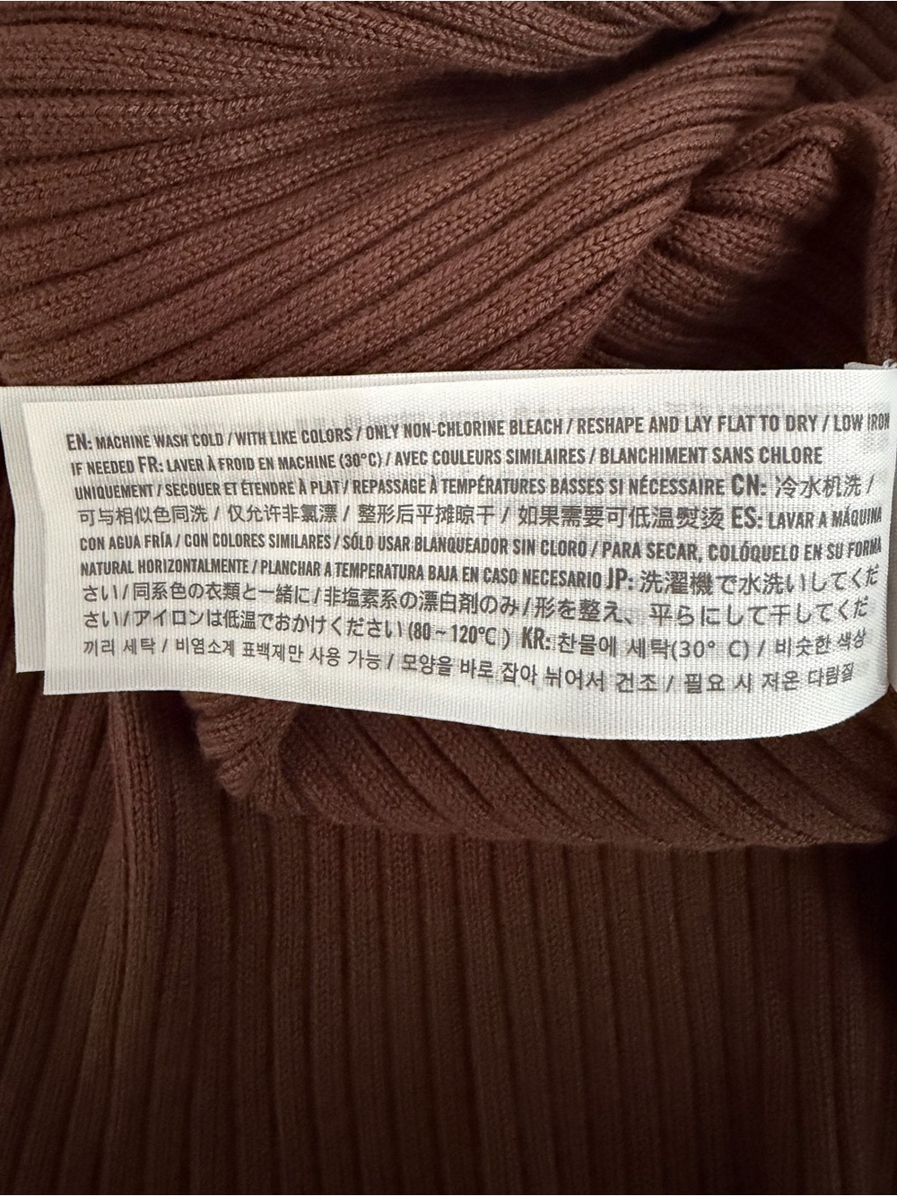 New! Abercrombie & Fitch Brown Elevated Knit Keyhole Midi Dress M 8405 - Picture 9 of 10